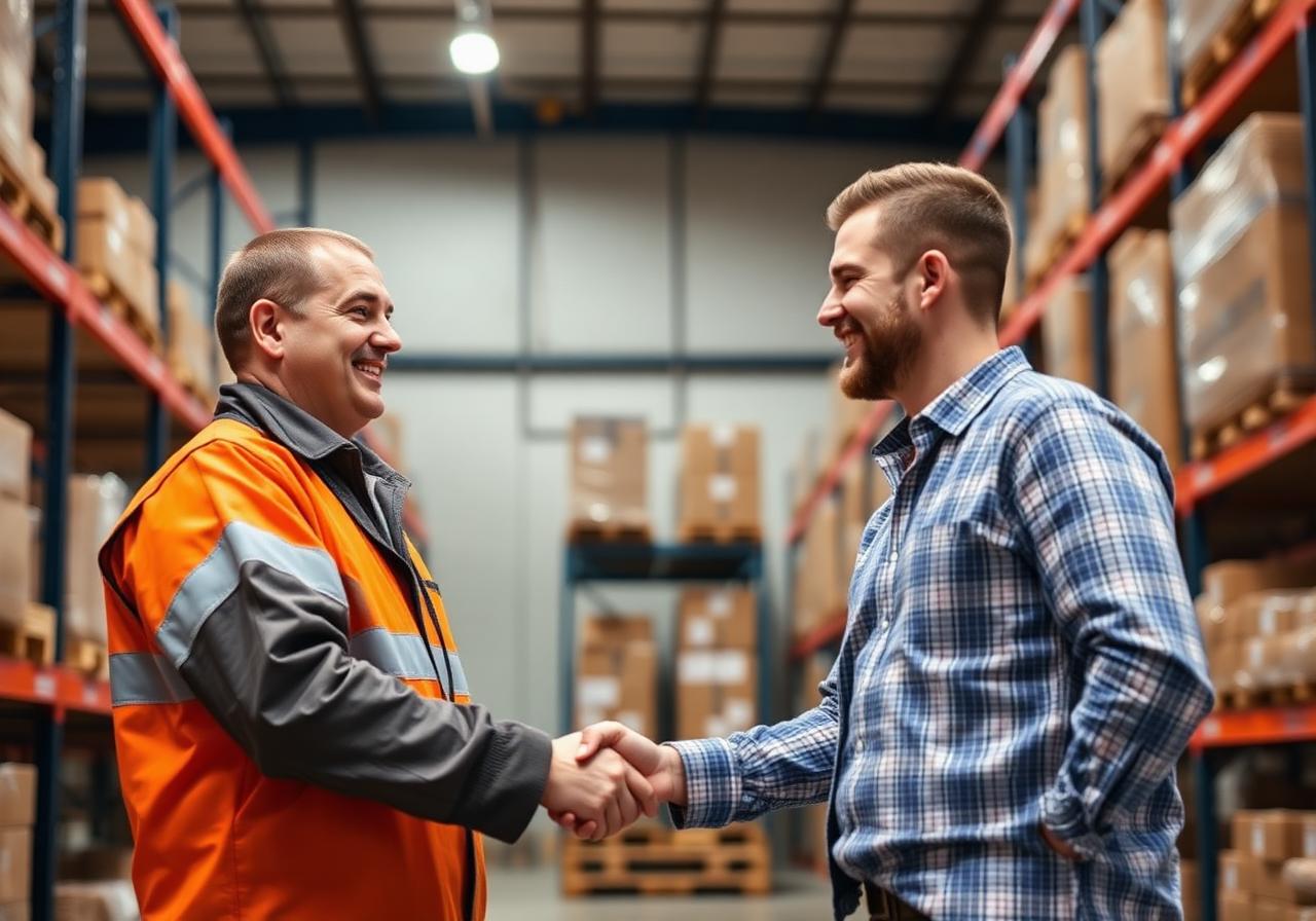 Staffing handshake